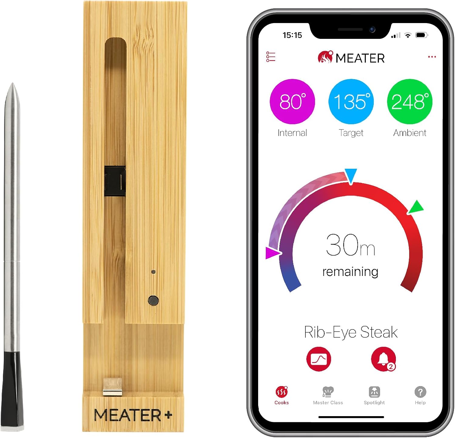 how does a meat thermometer need to be handled after use?